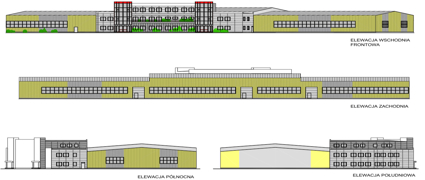 Hala produkcyjno-magazynowa z budynkiem administracyjnym PPH Gąsior Bydgoszcz